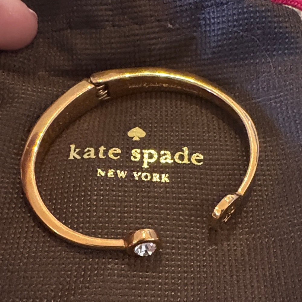Kate Spade Gold Cuff with Crystal Detail